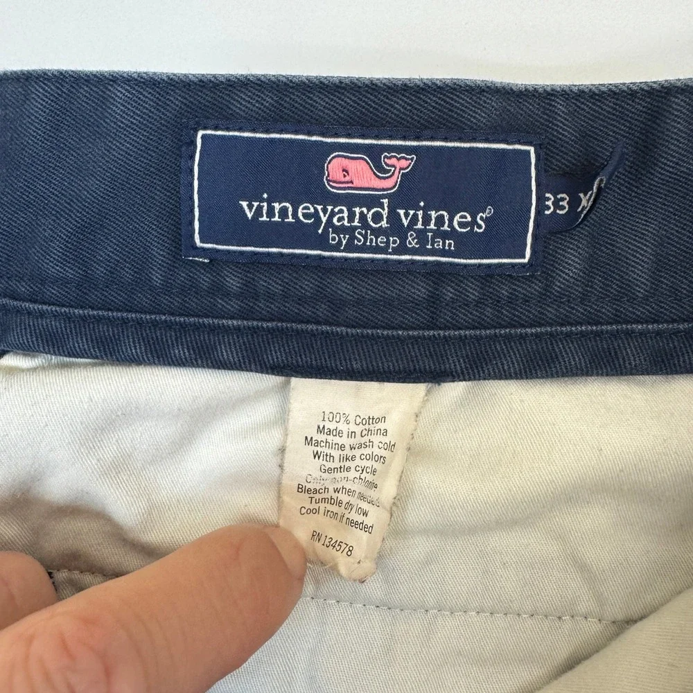 Vineyard Vines Pants Mens 33x29 Blue‎ Chino Preppy Coastal Classic